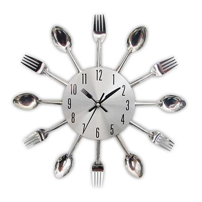 Spoon Fork Creative Quartz Wall Mounted Clock