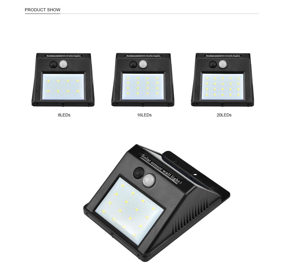 LED Solar Motion Sensor Lamp